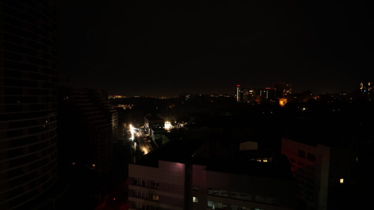City in the dark